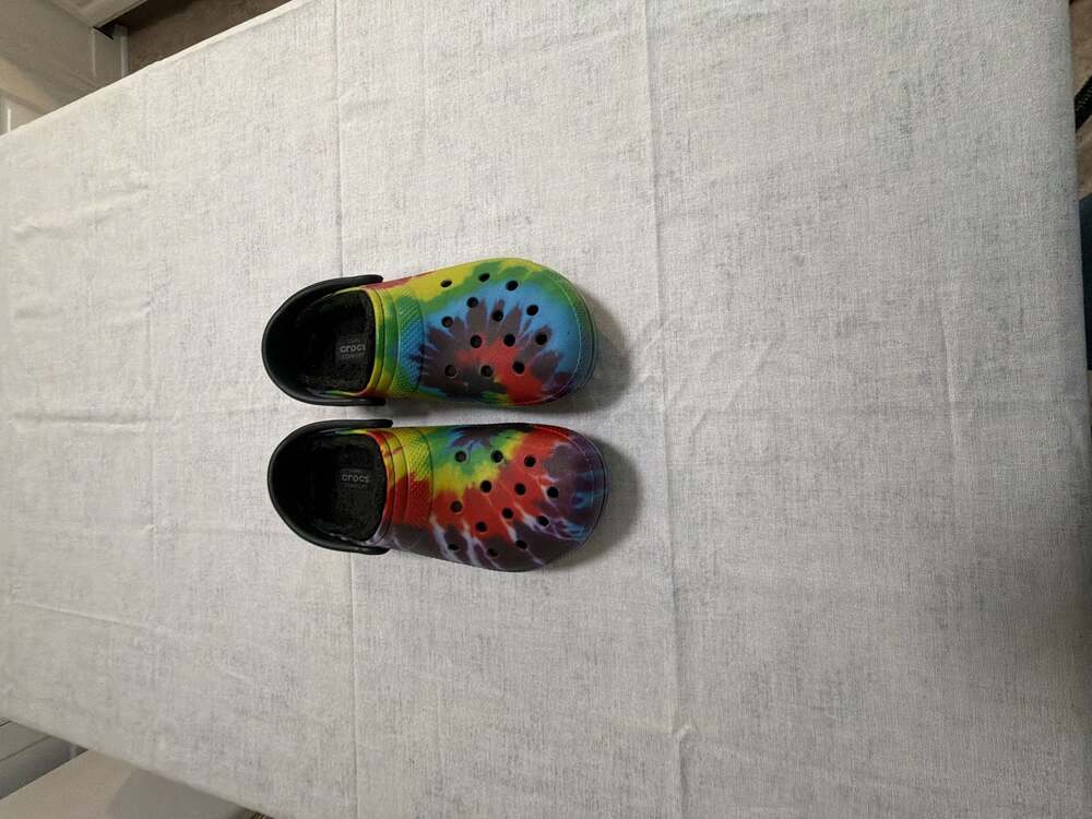 Crocs Classic Lined Multicolor Tie Dye Clogs